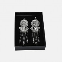 Thracian silver earrings with angel