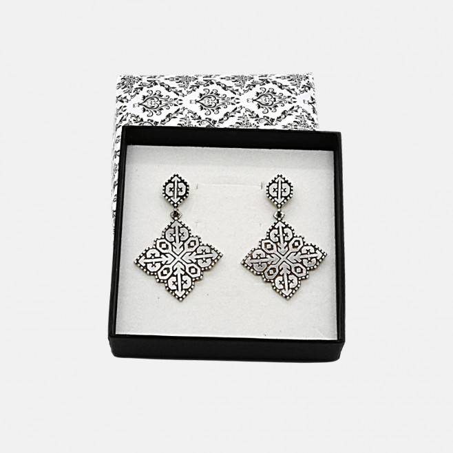 Silver earrings Harmony