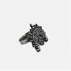 Silver Fertility Ring (semicircle)