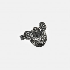Thracian silver ring with angel
