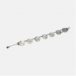 Silver bracelet with small coins (20 stotinki)
