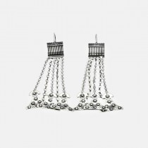 Silver earrings of Troy