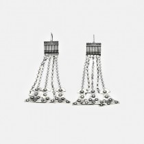 Silver earrings of Troy