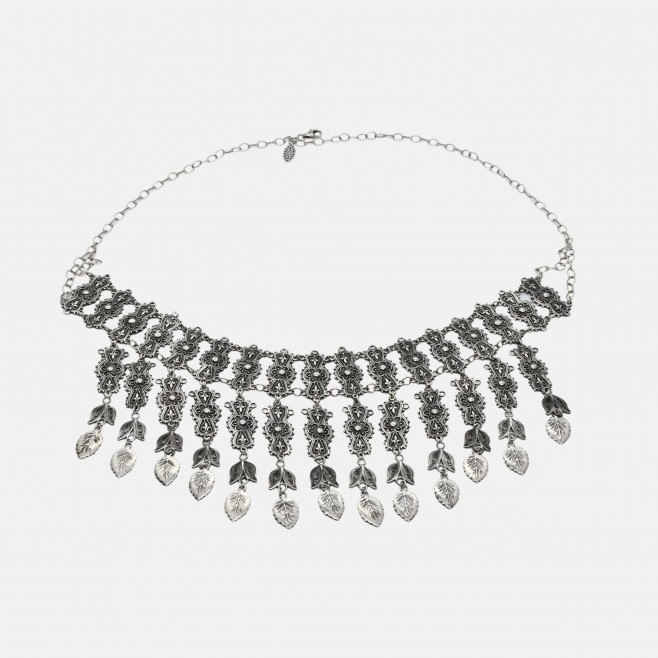 Silver necklace Antique