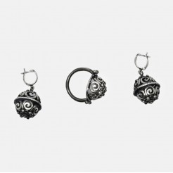 Antique silver set