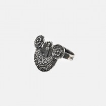 Thracian silver ring with angel