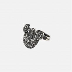 Thracian silver ring with angel