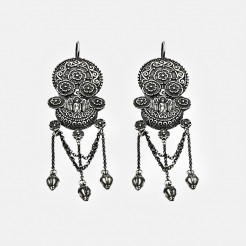 Silver earrings Thracian princess