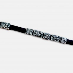 Men’s Bracelet “Heritage” – Leather and Silver