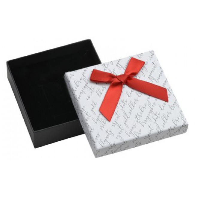 Gift box with red ribbon 8 см