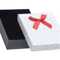 Gift box with red ribbon 11/9/3 см