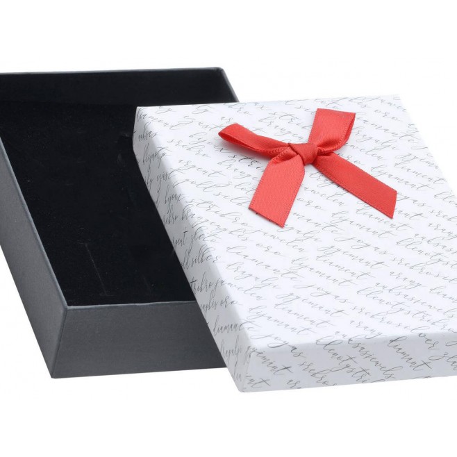 Gift box with red ribbon 11/9/3 см