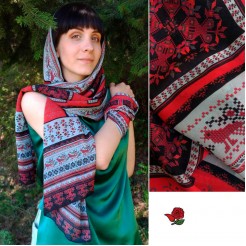 Ladies' scarf Daria, chiffon 160x45