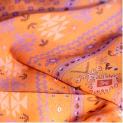 Ladies' scarf Kanatitsa Yellow, chiffon  160x45