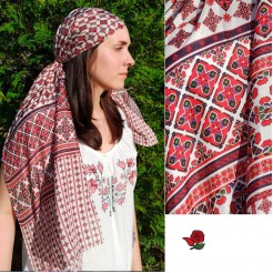 Silk Scarf with Embroidery Emil 160*45