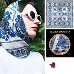 Lady's scarf Veska The Sea, 85x85