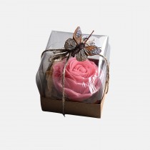 Mini gift box Eternal Soap Rose - pink