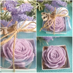 Mini gift box Purple Eternal Soap Rose
