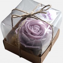 Лилава Сапунена Роза - подарък за 8 март