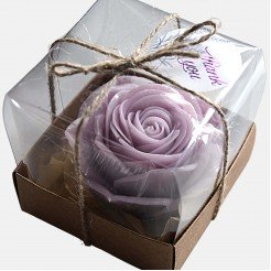 Mini gift box Purple Eternal Soap Rose