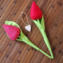 Fabric Tulip with flower pattern
