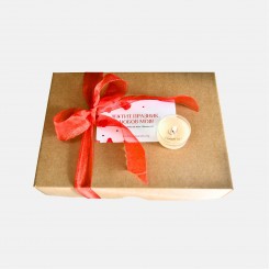 Gift Box with the Message "I Love You" Chiffon
