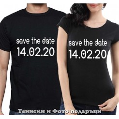 Set of T-shirts for couples in love 14.02.2020"