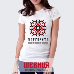 Ladies T-shirt with embroidery MARGARITA