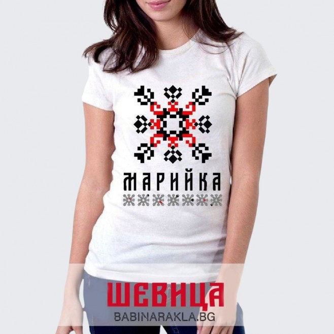 Ladies T-shirt with embroidery MARIYKA
