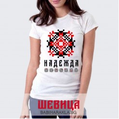 Ladies T-shirt with embroidery NADEZHDA
