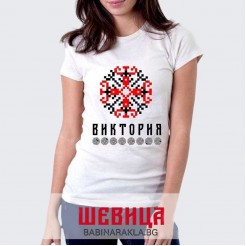 Ladies T-shirt with embroidery VICTORIA