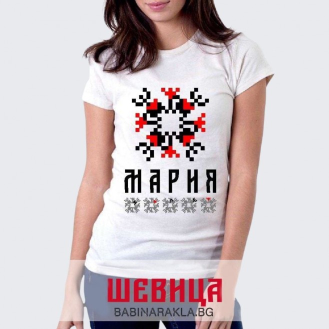 Ladies T-shirt with embroidery MARY