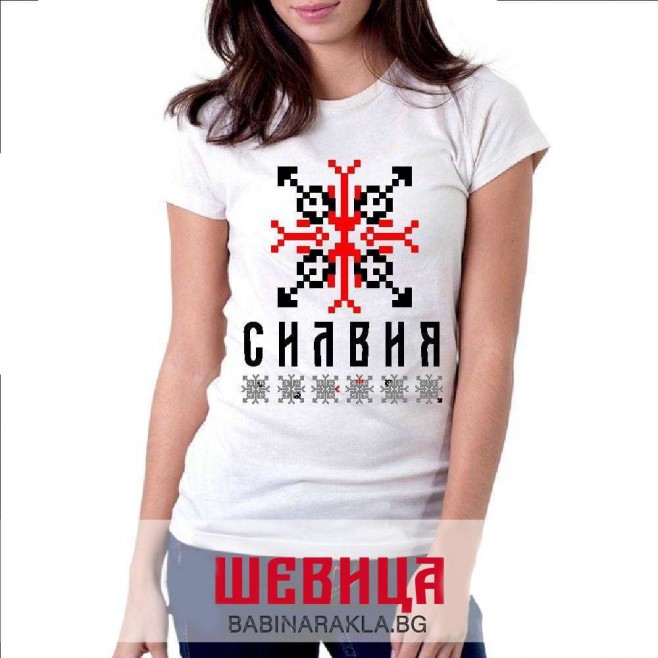 Ladies T-shirt with embroidery SILVIA