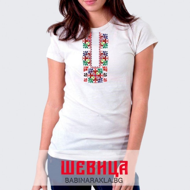 Ladies T-shirt with embroidery 005