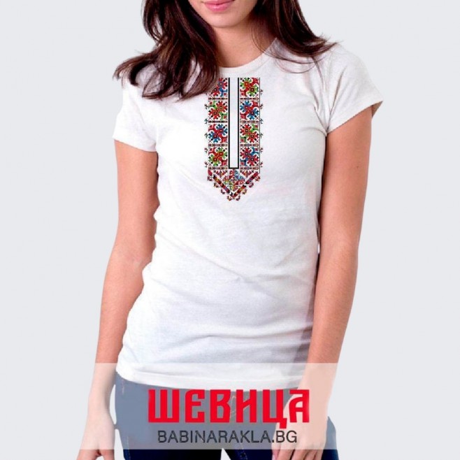 Ladies T-shirt with embroidery 011
