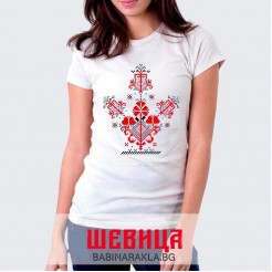 Ladies T-shirt with embroidery 018