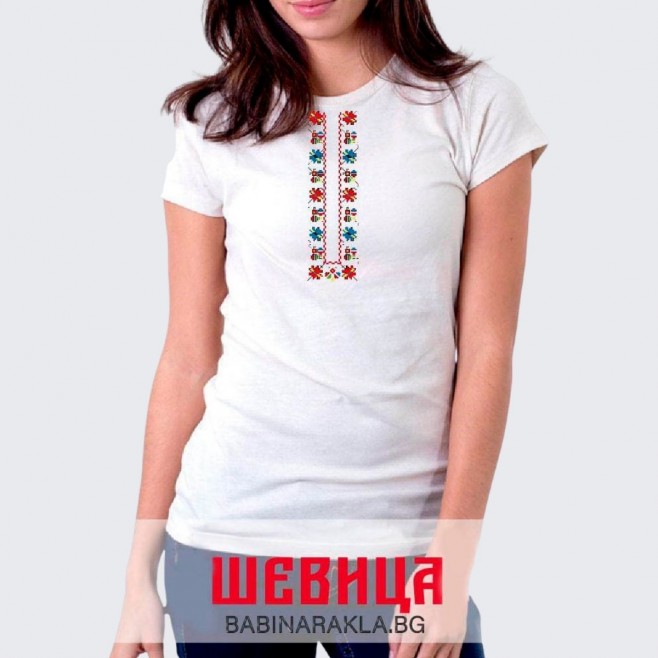 Ladies T-shirt with embroidery 021