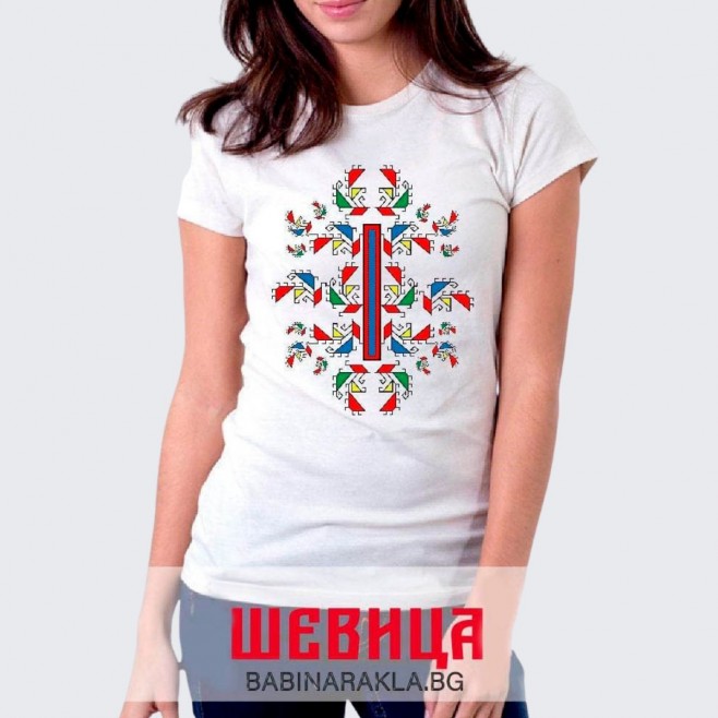 Ladies T-shirt with embroidery 023