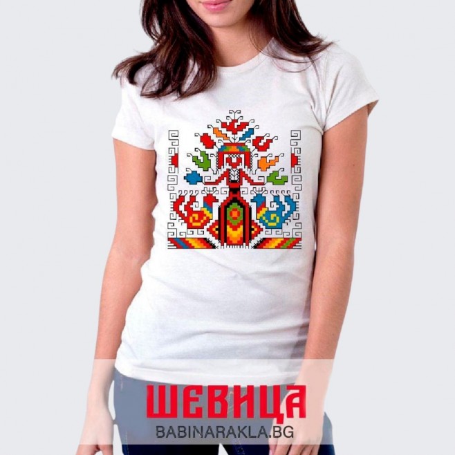 Ladies T-shirt with embroidery 026