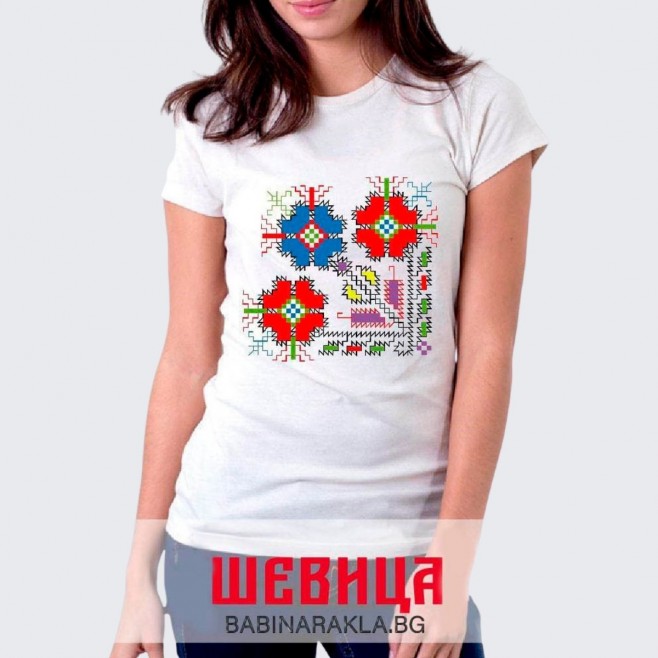 Ladies T-shirt with embroidery 031