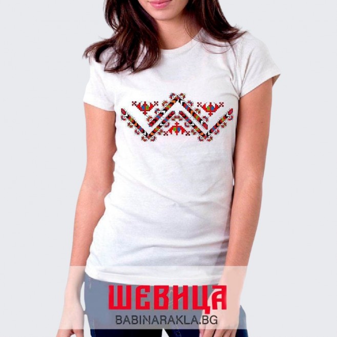Ladies T-shirt with embroidery 016