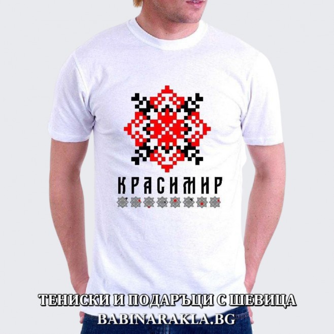 Men's T-shirt with embroidery KRASIMIR