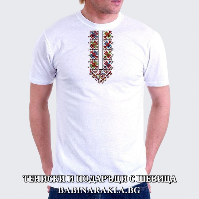 Men's T-shirt with embroidery 011