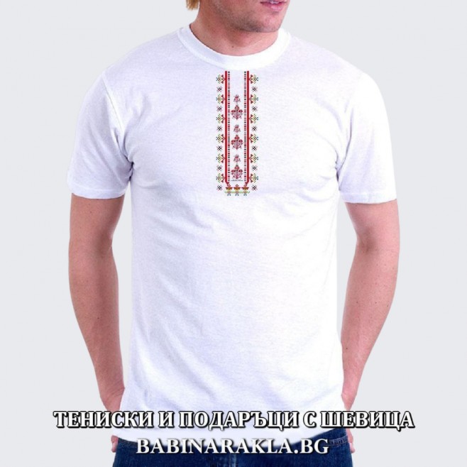 Men's T-shirt with embroidery 017