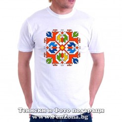 Men's T-shirt with embroidery 019