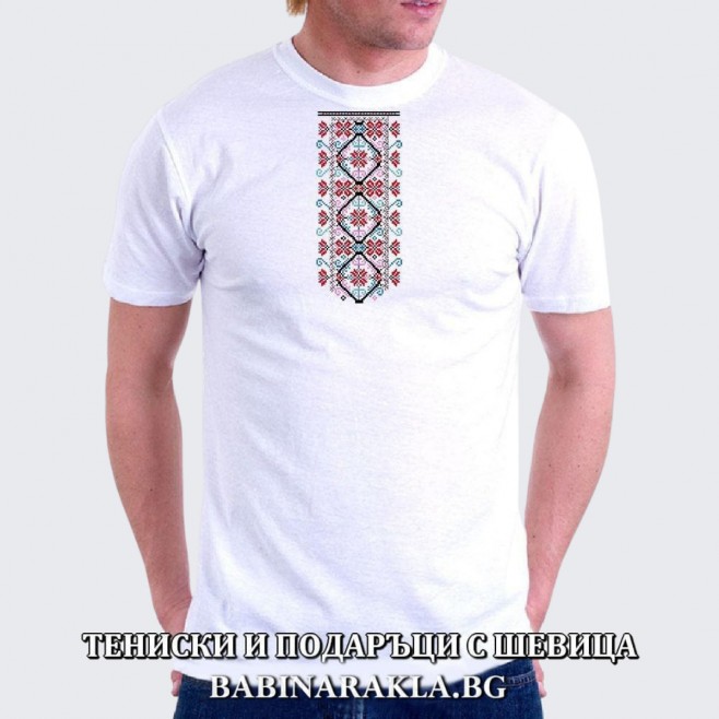 Men's T-shirt with embroidery 019
