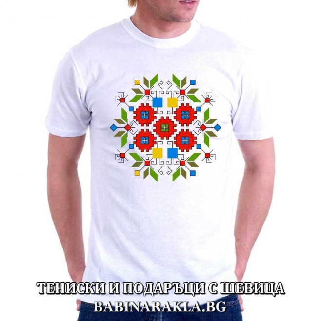 Men's T-shirt with embroidery 020
