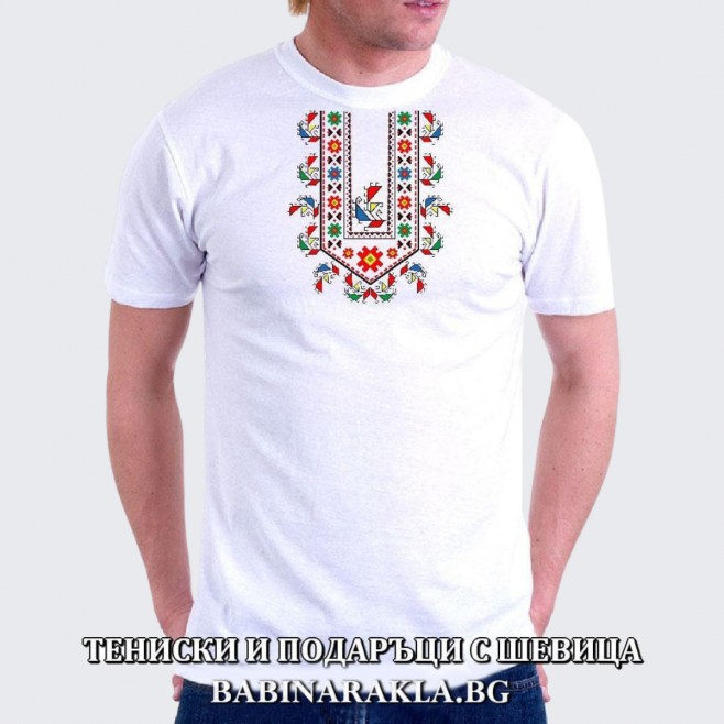 Men's T-shirt with embroidery 022
