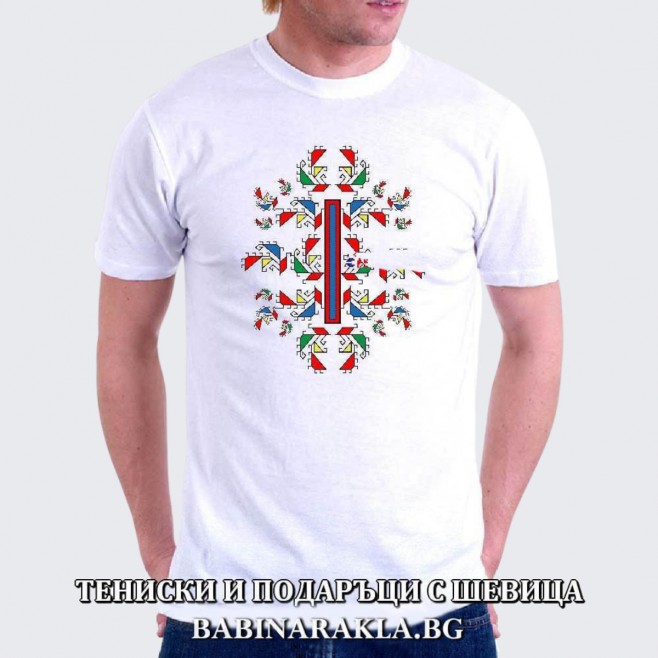 Men's T-shirt with embroidery 023