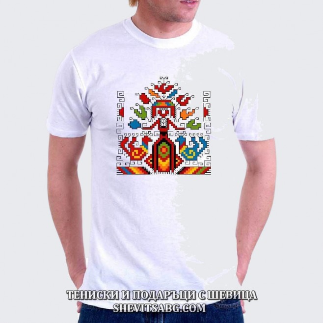 Men's T-shirt with embroidery 026